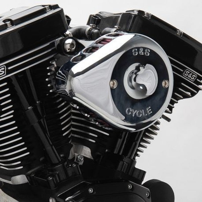 S&S Cycle 01-15 Fuel-Injected Softail Models Stealth Air Cleaner Kit w/ Chrome Mini Teardrop Cover S&S Cycle Air Intake Components  AXOPROS