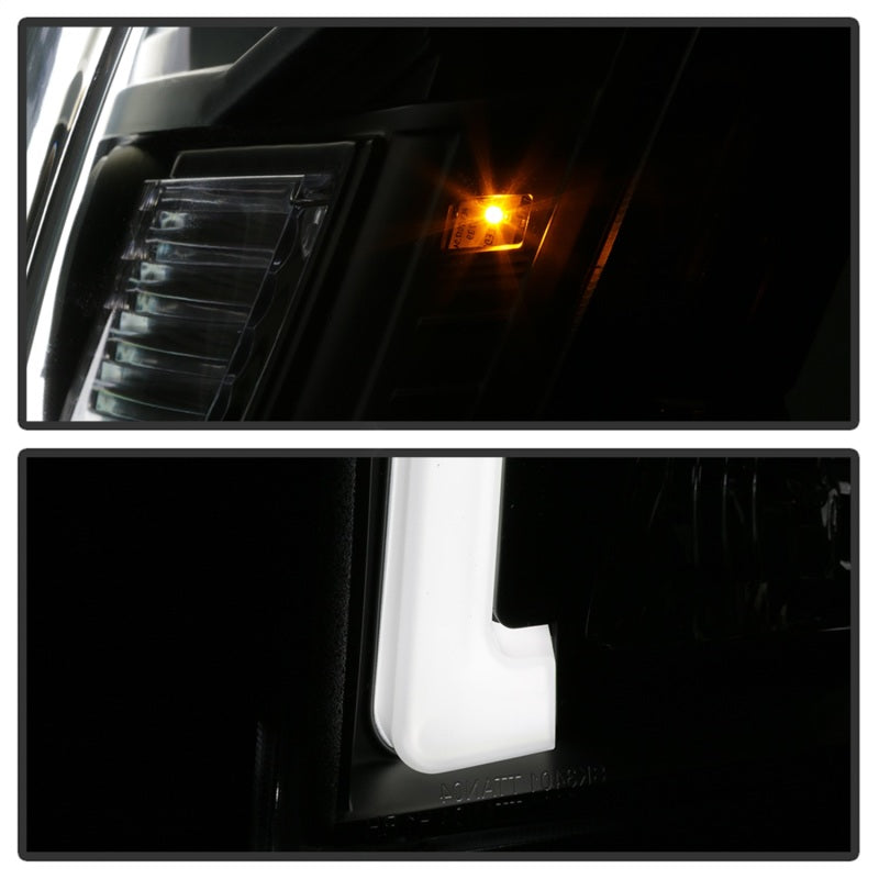 Spyder 04-15 Nissan Titan / 04-07 Nissan Armada V2 Projector Headlights - Black PRO-YD-NTI04-DRL-BK SPYDER Headlights  AXOPROS