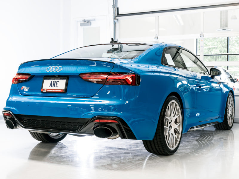 AWE Tuning Audi B9.5 RS5 Sportback Non-Resonated Touring Edition Exhaust - RS-Style Diamond Blk Tips AWE Tuning Catback  AXOPROS