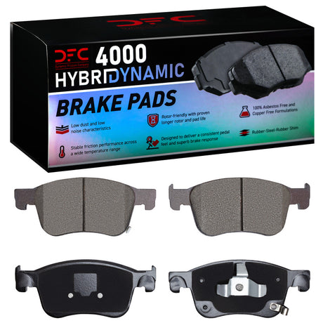 DFC DFC 18-26 Honda Civic Sedan Front 4000 Hybridynamic Brake Pads Brake Pads - OE aftermarket performance part