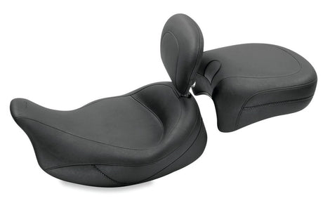 Mustang 08-21 Harley Electra Glide Std,Rd Glide,Rd King,Str Glide Touring Solo Seat - Black Mustang Motorcycle Solo Motorcycle Seats  AXOPROS