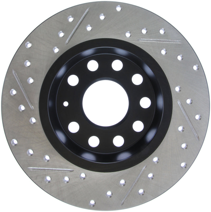 StopTech Slotted & Drilled Sport Brake Rotor Stoptech Brake Rotors - Slot & Drilled  AXOPROS