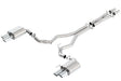 Borla 2018 Ford Mustang GT 5.0L AT/MT (w/o Valves) ATAK 3in Cat-Back Exhaust w/Polished Tips Borla Catback  AXOPROS