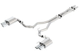 Borla 2018 Ford Mustang GT 5.0L AT/MT (w/o Valves) ATAK 3in Cat-Back Exhaust w/Polished Tips Borla Catback  AXOPROS