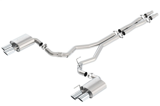 Borla 2018 Ford Mustang GT 5.0L AT/MT (w/o Valves) ATAK 3in Cat-Back Exhaust w/Polished Tips Borla Catback  AXOPROS