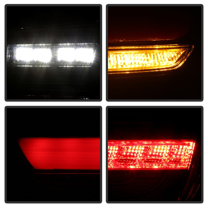 Spyder BMW 3 Series F30 2012-2018 Full LED Tail Lights (ALT-YD-BMWF3012-SEQ-BK) -  Black SPYDER Tail Lights  AXOPROS