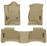 Husky Liners 14 Chevrolet Silverado/GMC Sierra WeatherBeater Tan Front & 2nd Seat Floor Liners Husky Liners Floor Mats - Rubber  AXOPROS