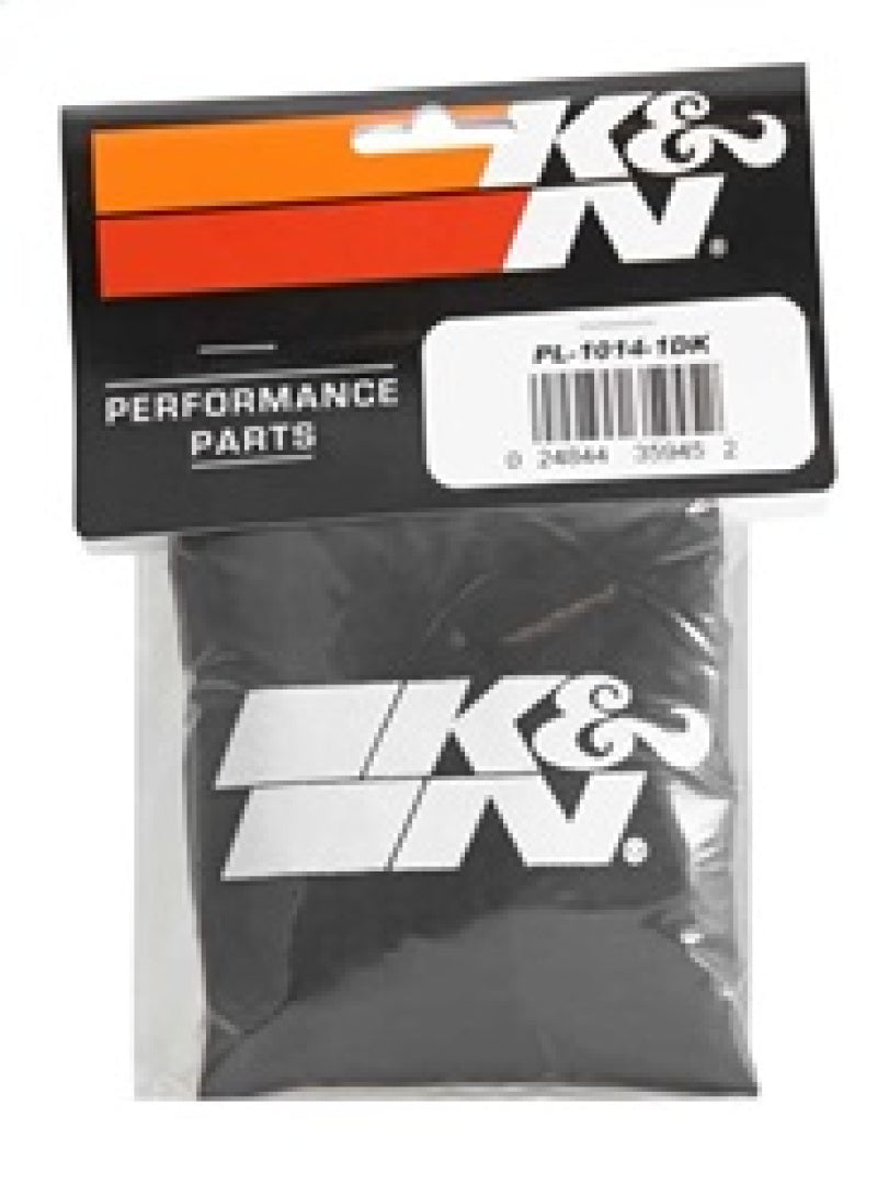 K&N Polaris Black Round Drycharger Air Filter Wrap 11.25inx3inx3in K&N Engineering Pre-Filters  AXOPROS