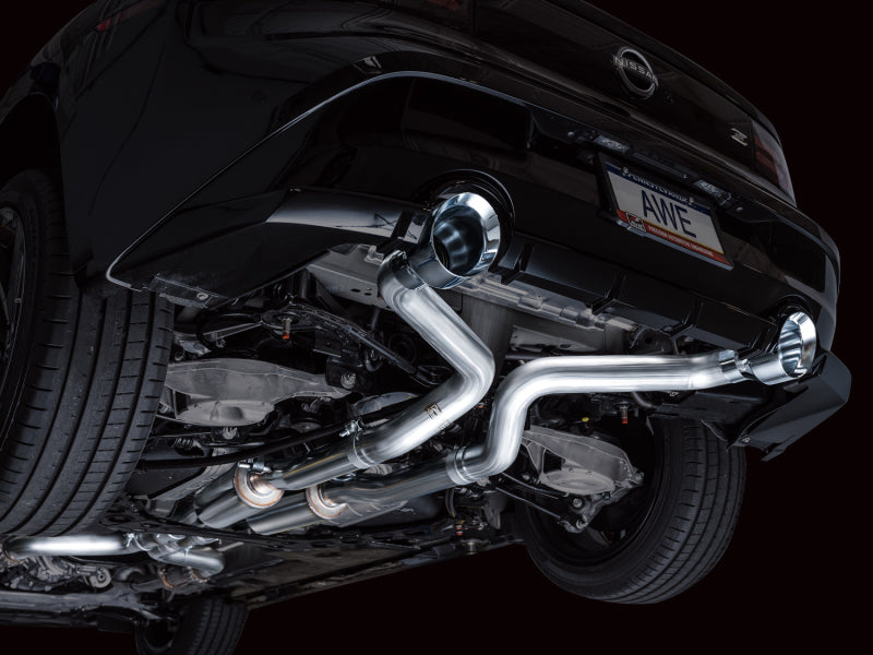 AWE 2023 Nissan Z RZ34 RWD Track Edition Catback Exhaust System w/ Chrome Silver Tips AWE Tuning Catback  AXOPROS