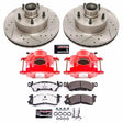 Power Stop 79-86 Buick LeSabre Front Z26 Street Warrior Brake Kit w/Calipers PowerStop Brake Kits - Performance D&S  AXOPROS
