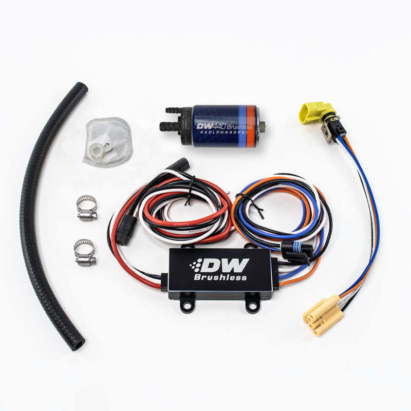 DeatschWerks DW440 440lph Brushless Fuel Pump w/ Single Speed Controller DeatschWerks Fuel Pumps  AXOPROS