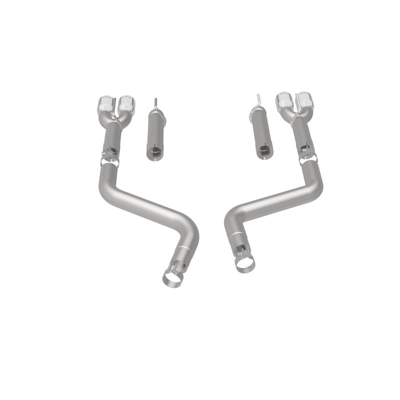 MagnaFlow Axle-Back, SS, 3in, Quad Split Rear 3.5 Tips 2015 Dodge Challenger incl SRT Hellcat Magnaflow Catback  AXOPROS
