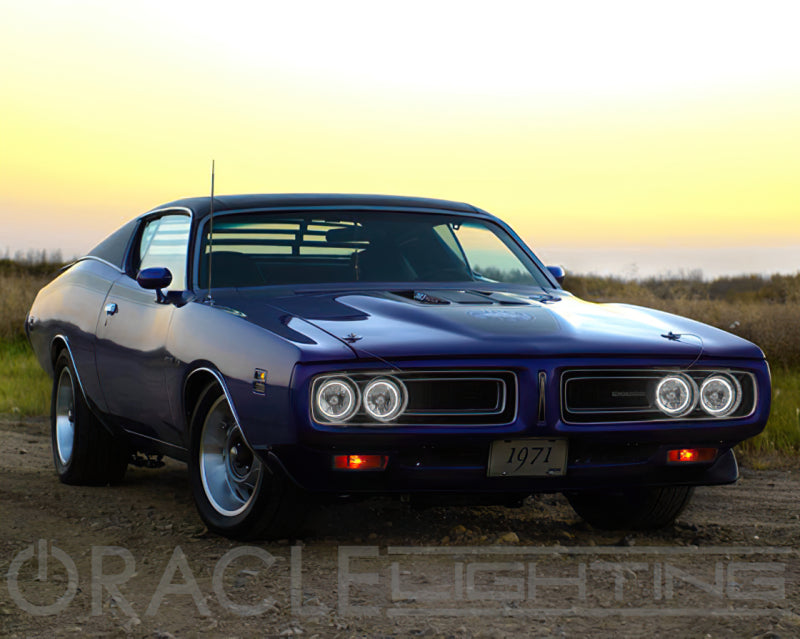 Oracle Pre-Installed Lights 5.75 IN. Sealed Beam - White Halo SEE WARRANTY ORACLE Lighting Headlights  AXOPROS