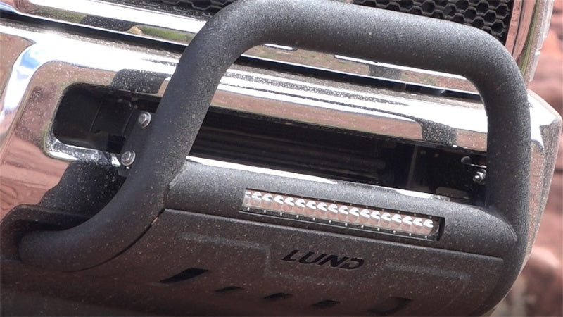 Lund 19-22 Chevrolet Silverado 1500 (Excl. 2019 LD) Bull Bar w/ Light & Wiring-Blk - Black LUND Bull Bars  AXOPROS