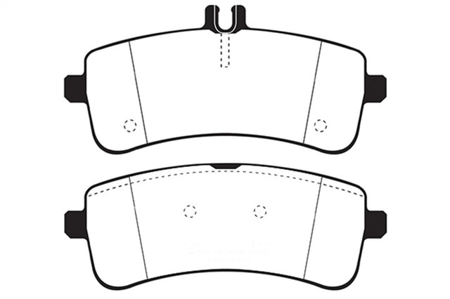 EBC 2015+ Mercedes-Benz C63 AMG (W205) Yellowstuff Rear Brake Pads EBC Brake Pads - Performance  AXOPROS