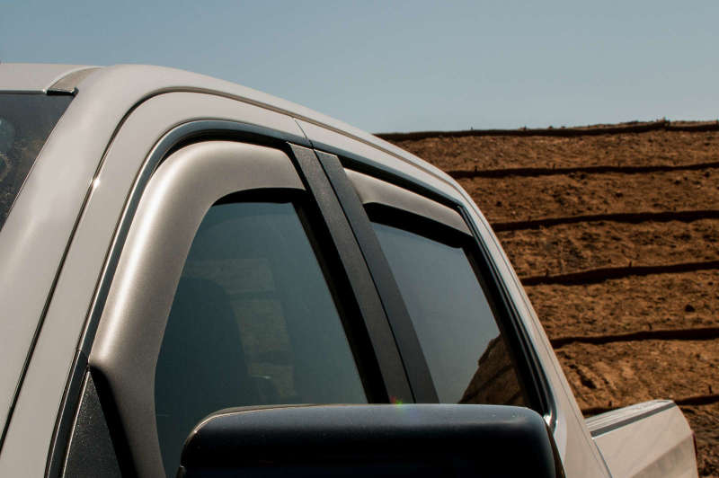 EGR 2019 Chevy 1500 Crew Cab In-Channel Window Visors - Matte EGR Wind Deflectors  AXOPROS