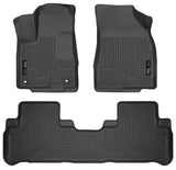 Husky Liners 14 Toyota Highlander Weatherbeater Black Front & 2nd Seat Floor Liners Husky Liners Floor Mats - Rubber  AXOPROS