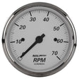 AutoMeter Gauge Tachometer 3-1/8in. 7K RPM In-Dash American Platinum AutoMeter Gauges  AXOPROS