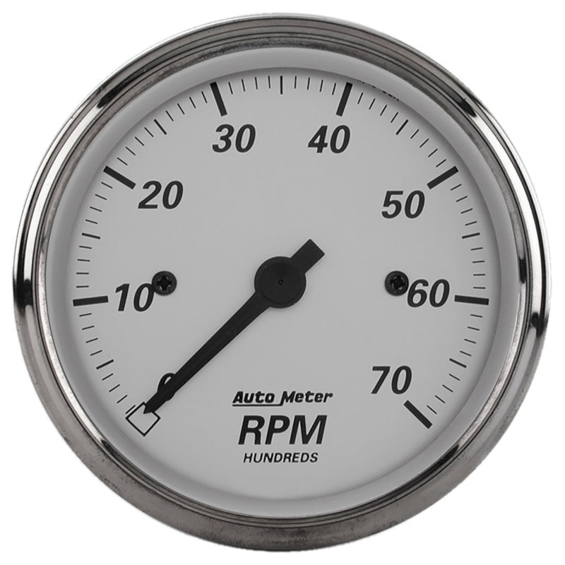 AutoMeter Gauge Tachometer 3-1/8in. 7K RPM In-Dash American Platinum AutoMeter Gauges  AXOPROS