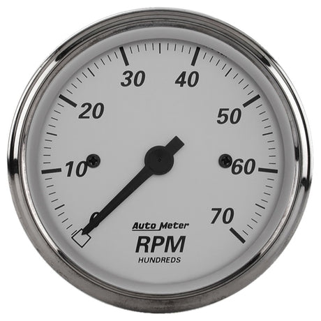 AutoMeter Gauge Tachometer 3-1/8in. 7K RPM In-Dash American Platinum AutoMeter Gauges  AXOPROS