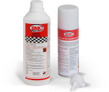BMC Complete Filter Washing Kit - 500ml Detergent & 200ml Oil Spray (Aerosol) BMC Recharge Kits  AXOPROS