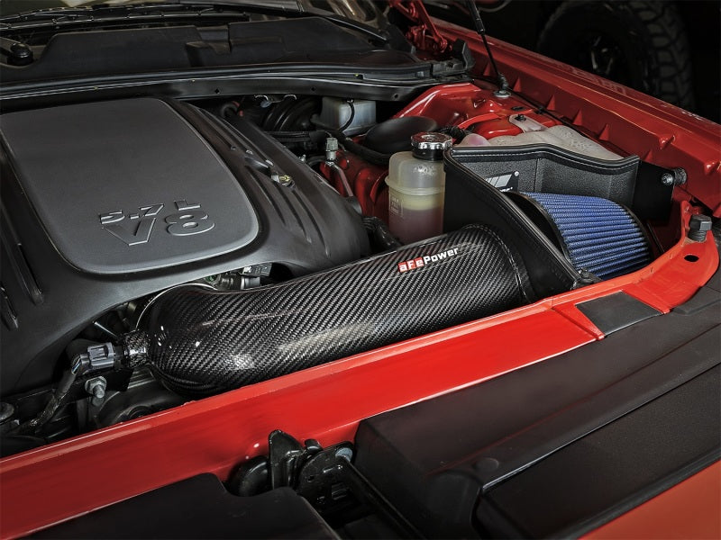 aFe MagnumFORCE Intakes Stage-2 P5R Carbon Fiber AIS 11-17 Dodge Challenger/Charger V8-5.7L Hemi aFe Cold Air Intakes  AXOPROS