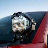 Baja Designs 21-25 Ford Raptor (Base/37/R) LP4 A-Pillar Kit Baja Designs Light Mounts  AXOPROS