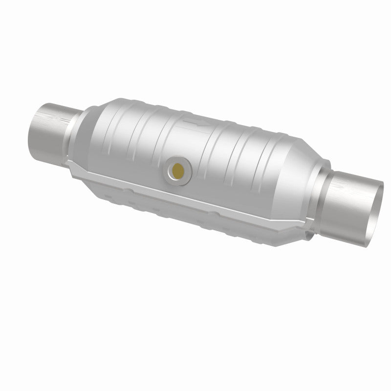 MagnaFlow Conv Univ 2.25in Inlet/Outlet Center/Center Round 11in Body L x 5.125in W x 15in Overall L Magnaflow Catalytic Converter Universal  AXOPROS
