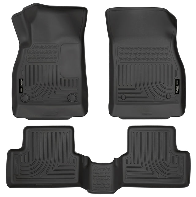 Husky Weatherbeater Front & 2nd Seat Floor Liners 98151 Husky Liners Floor Liner  AXOPROS