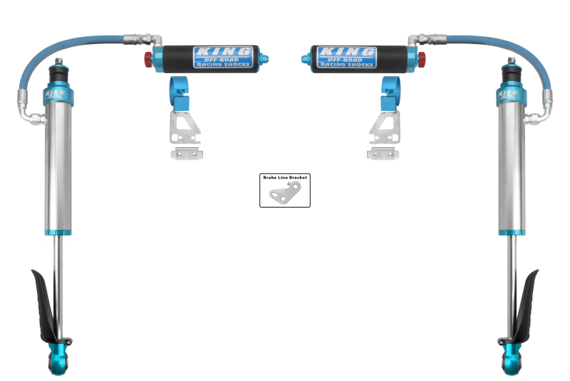 King Shocks 2024+ Toyota Tacoma 2.5 Dia Remote Reservoir Shock w/Adjuster (Pair) - Rear King Shocks Coilovers  AXOPROS