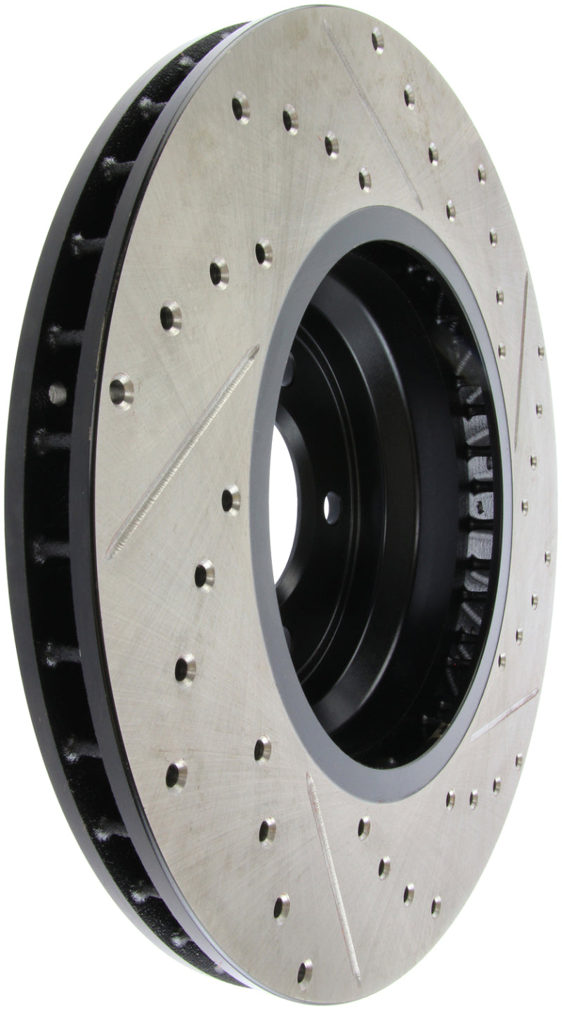 StopTech 07-09 BMW 335 (E90/E92/E93) Slotted & Drilled Right Front Rotor Stoptech Brake Rotors - Slot & Drilled  AXOPROS
