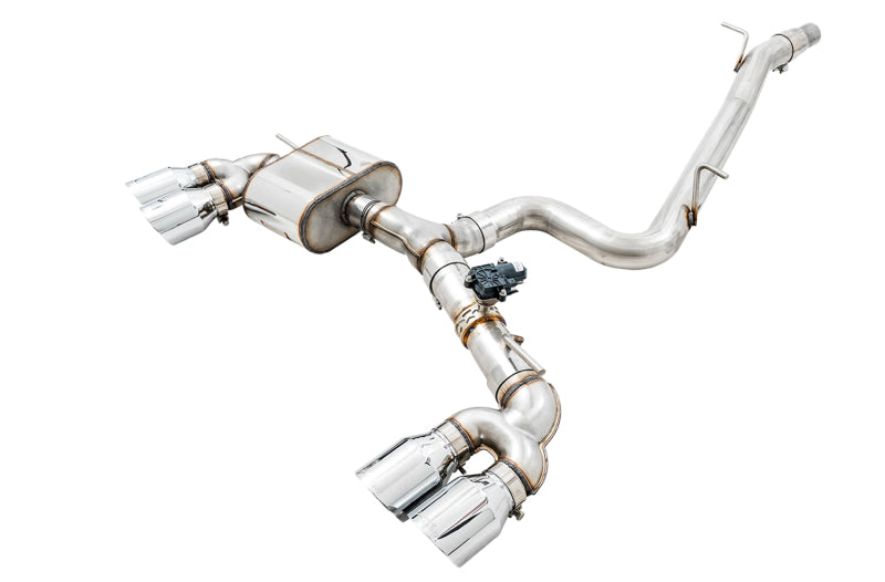 AWE Tuning Mk7 Golf R SwitchPath Exhaust w/Chrome Silver Tips 102mm AWE Tuning Catback  AXOPROS