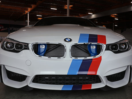 aFe aFe Magnum FORCE Dynamic Air Scoop 15-18 BMW M3/15-20 M4 - Blue Air Intake Components aftermarket performance part