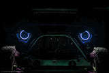 Oracle 7in High Powered LED Headlights - Black Bezel - Dynamic - Dynamic SEE WARRANTY ORACLE Lighting Headlights  AXOPROS