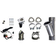 Granatelli 3.0in Aluminized Mild Steel Electronic Exhaust Cutout w/Slip Fit & Band Clamps Granatelli Motor Sports Exhaust Cutouts  AXOPROS