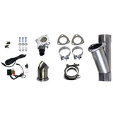 Granatelli 3.0in Aluminized Mild Steel Electronic Exhaust Cutout w/Slip Fit & Band Clamps Granatelli Motor Sports Exhaust Cutouts  AXOPROS