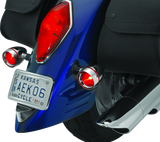 Kuryakyn Deep Dish Bezels With Red Lenses Kuryakyn Light Accessories and Wiring  AXOPROS