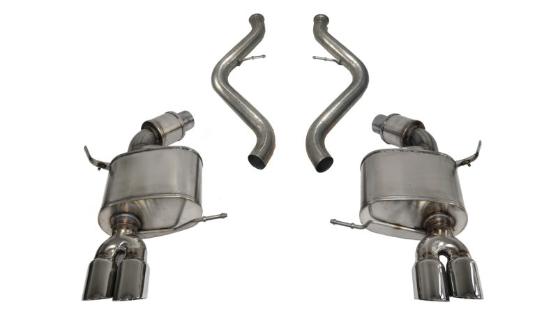 Corsa 2008-2012 BMW M3 Convertible E93 Polished Sport Cat-Back Exhaust CORSA Performance Catback  AXOPROS
