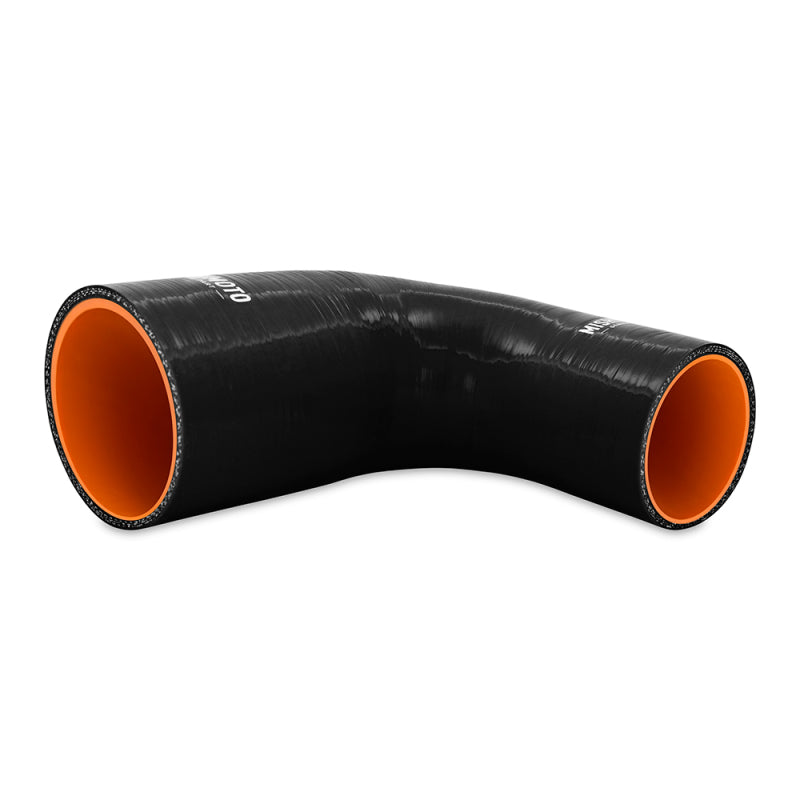 Mishimoto Silicone Reducer Coupler 90 Degree 3in to 3.5in - Black Mishimoto Silicone Couplers & Hoses  AXOPROS