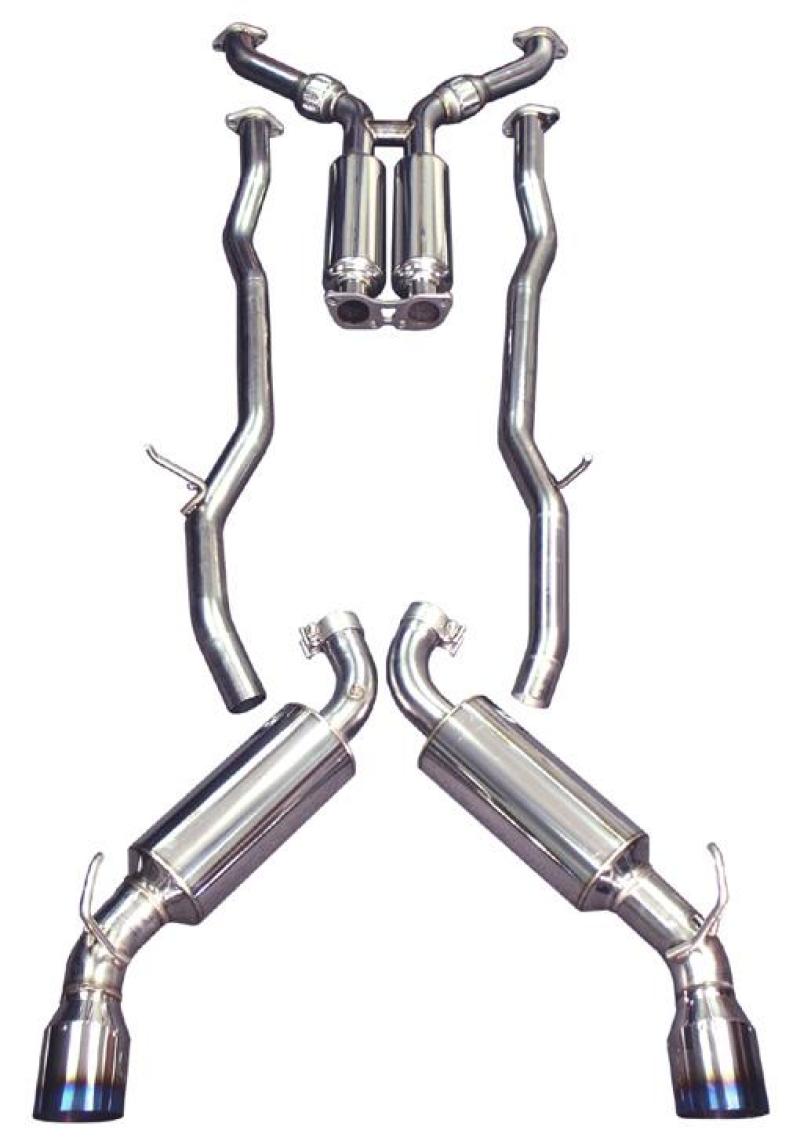 Injen 09-20 Nissan 370Z Dual 60mm SS Cat-Back Exhaust w/ Built In Resonated X-Pipe Injen Catback  AXOPROS