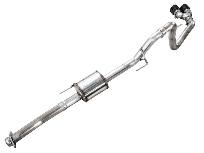 AWE 21-25 Ford F150 (14th Gen Reg Cab) Cat-Back Exhaust - 4.5in Dual Side Exit Diamond Black Tips AWE Tuning Catback  AXOPROS