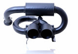 Gibson 2024 Cam-Am Maverick R 4in. T304 Stainless Round Dual Wall Slash-Cut Tip - Black Ceramic Gibson X Pipes  AXOPROS