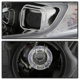 xTune 09-14 Acura TSX Projector Headlights - Light Bar DRL - Chrome (PRO-JH-ATSX09-LB-C) SPYDER Headlights  AXOPROS
