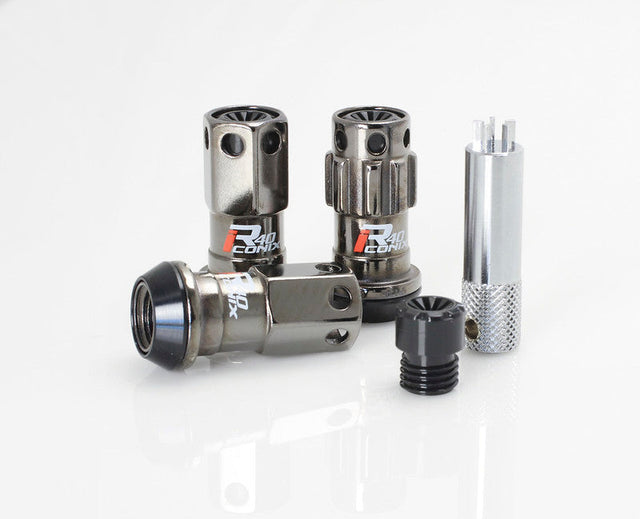 Project Kics 12X1.50 R40 Iconix Classical Lug Nuts w/ Black Plastic Cap - 16+4 Project Kics Lug Nuts  AXOPROS