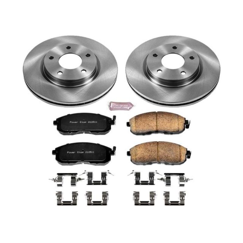 Power Stop 13-18 Nissan Sentra Front Autospecialty Brake Kit PowerStop Brake Kits - OE  AXOPROS