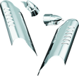 Kuryakyn Lower Leg Deflector Shields 00-13 Touring Chrome Kuryakyn Wind Deflectors  AXOPROS