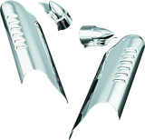 Kuryakyn Lower Leg Deflector Shields 00-13 Touring Chrome Kuryakyn Wind Deflectors  AXOPROS