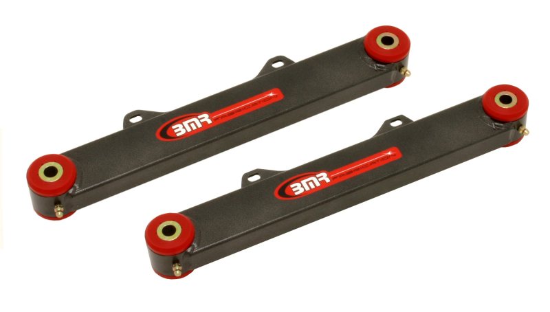 BMR 10-15 5th Gen Camaro Rear Non-Adj. Toe Rods (Polyurethane) - Black Hammertone BMR Suspension Suspension Arms & Components  AXOPROS