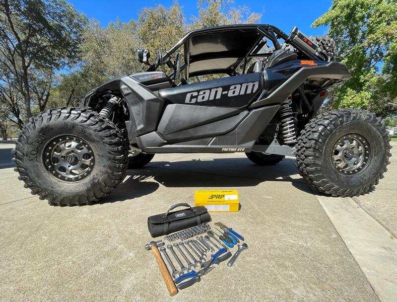 PRP 35pc Can-Am Roll Up Tool bag Tool kit - Black PRP Seats Tool Storage  AXOPROS