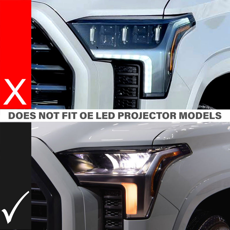 ANZO 22-24 Toyota Tundra (w/Factory LED Refl.) Z-Series Full LED Proj Headlights - Driver Side ONLY ANZO Headlights  AXOPROS